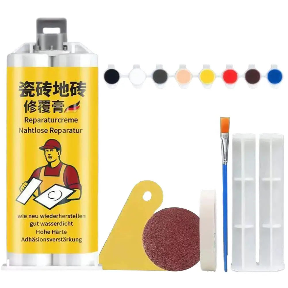 Ceramic Floor Tile Repair Paste Seamless Glaze Surface Waterproofing Agent for Potholes Cracks And Holes