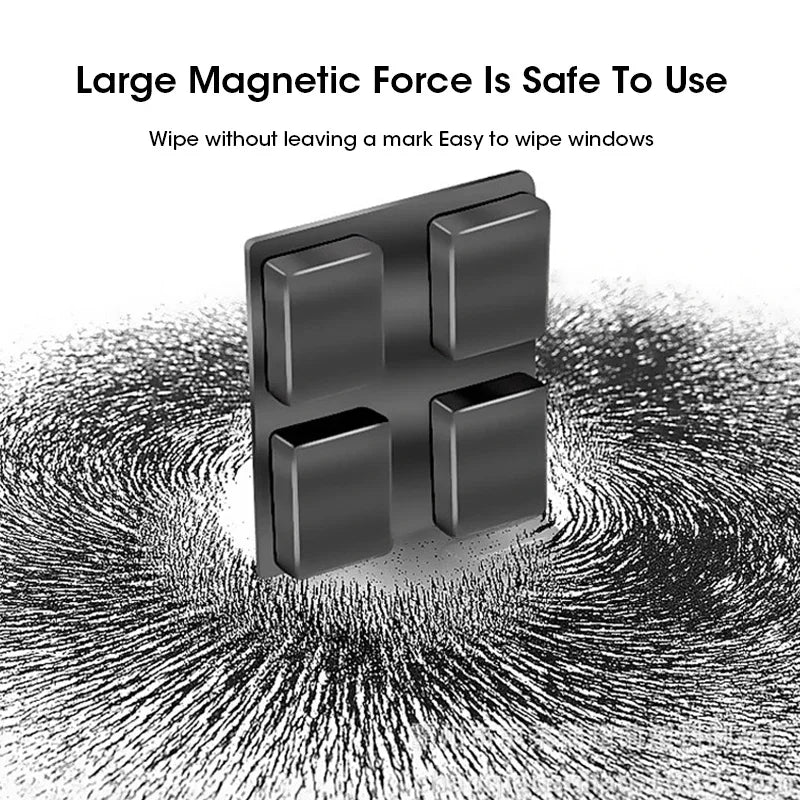 2025 3-8mm Magnetic Glass Window Cleaning Tool Automatic Water Discharge Double-layer Wiper Household Special Window Cleaner