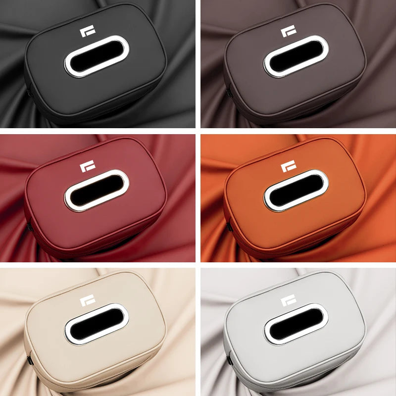 Microfiber Leather Backrest Tissue Bag Armrest Storage Box Car Accessories for BAIC Polestone Rox 01 Jishi 01
