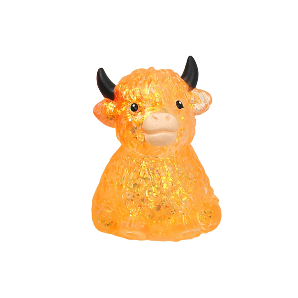 Cute Cow Squishy Maltose Fidget Toy Soft Cow Needoh Toy Small Cute Animal Anti Stress Splat Decompressions Vent Squeeze Toy