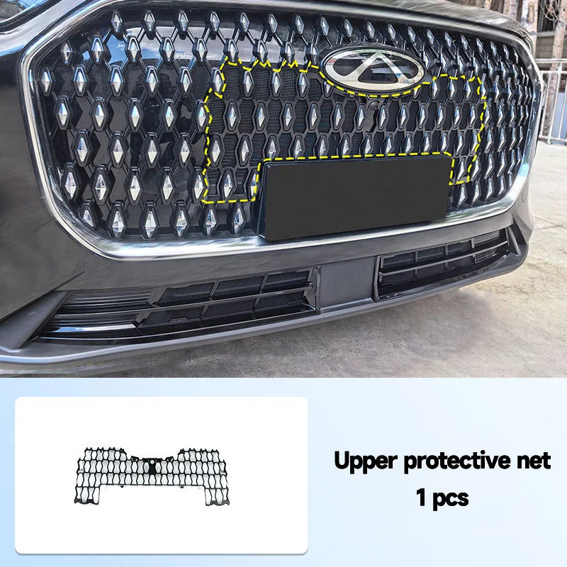 For Chery Tiggo 9 8L 2024-2026 Car Grille Insect Screen Snap-on Installation Detachable Design Easy Remove and Clean Auto Part