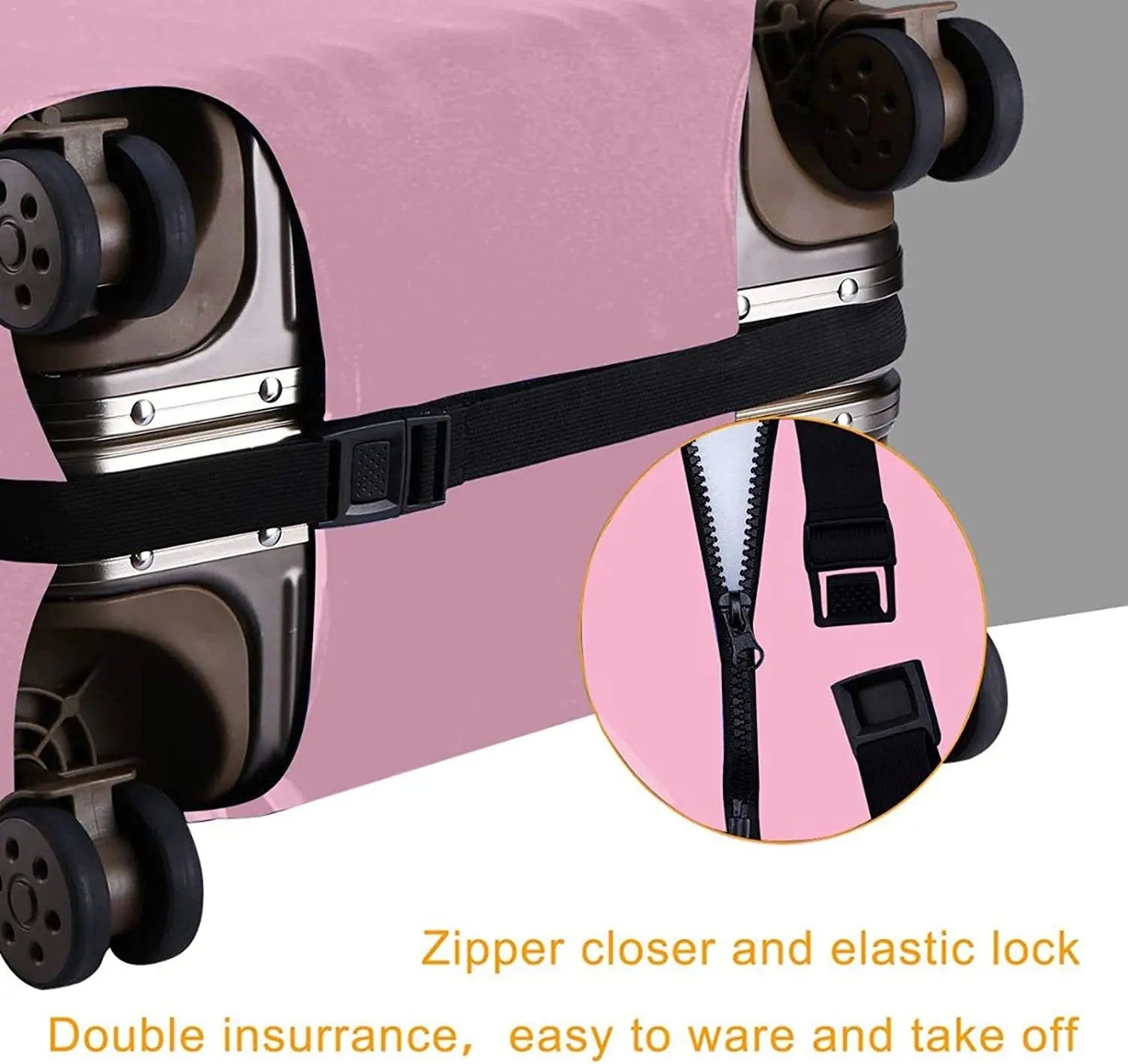 Travel Suitcase Protector African American Woman Elastic Protective Washable Luggage Cover With Concealed Zipper For 18-32 Inch