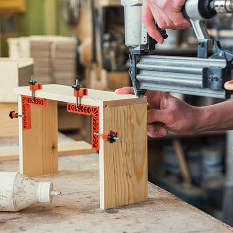 90 Degree Auxiliary Positioner Squares Right Angle Ruler Clamps Reusable Plastic L Fixed Corner Gripper Woodworking Holder Tools