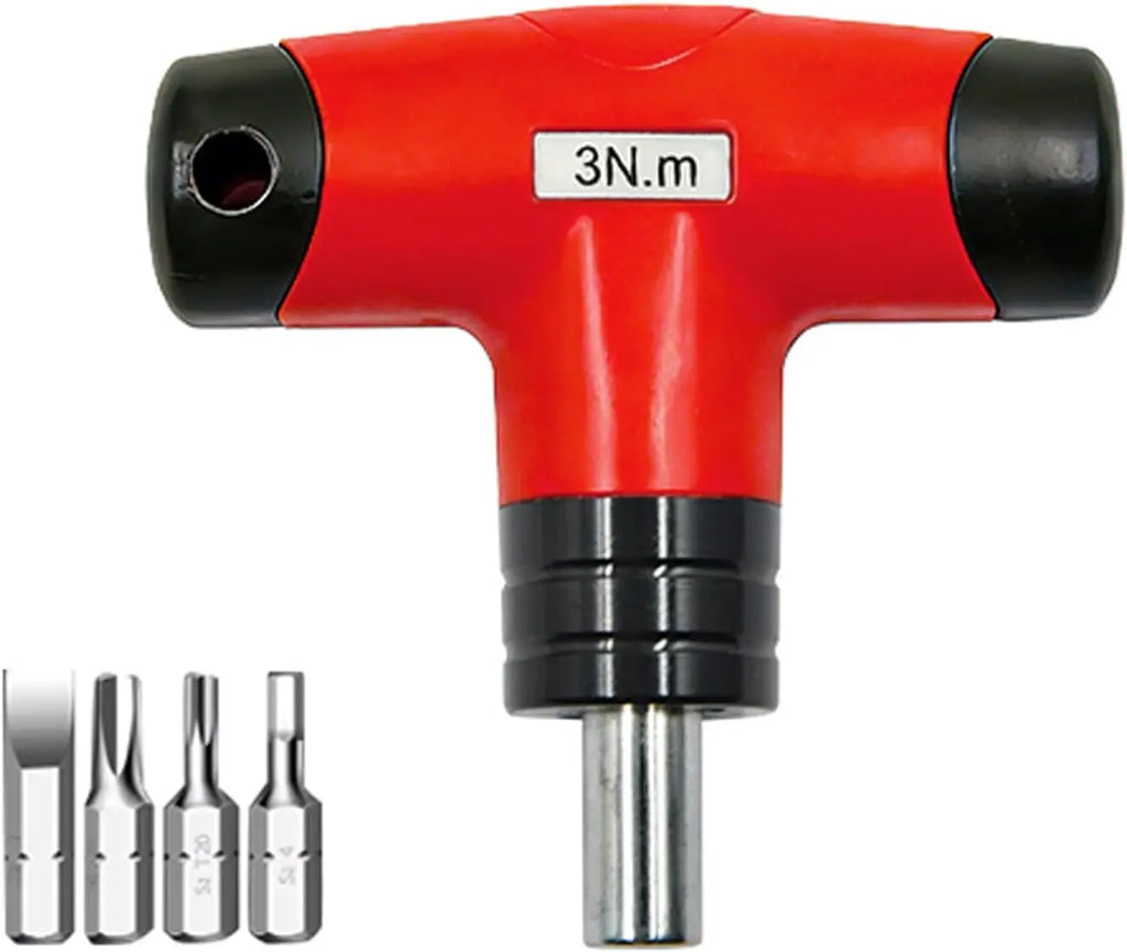 1-6Nm T-Handle Preset Torque Wrench Screwdriver Tool Compatible with Standard 1/4" Hex Bits 2Nm 4Nm 6Nm Safe and Fast Hex