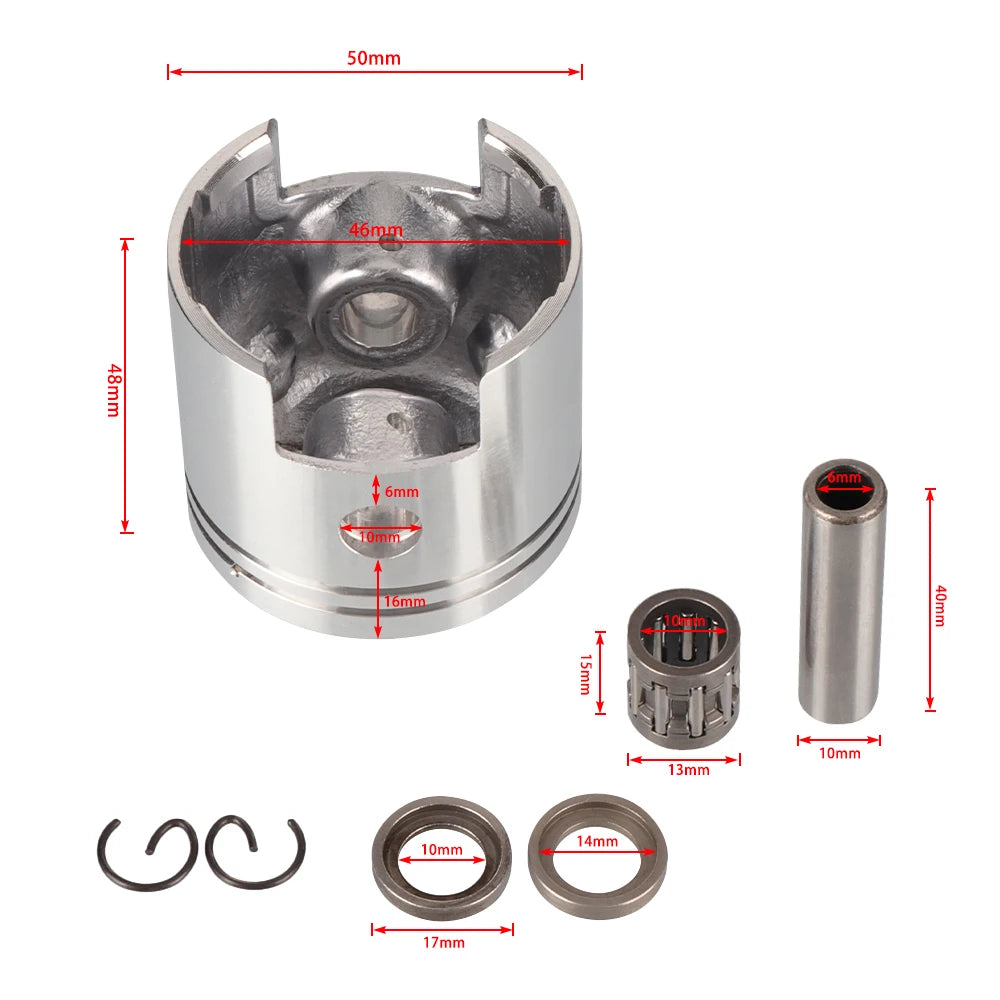 50mm Piston Pin Kit For 100cc Motorized Bicycle Bike Engine Accessories