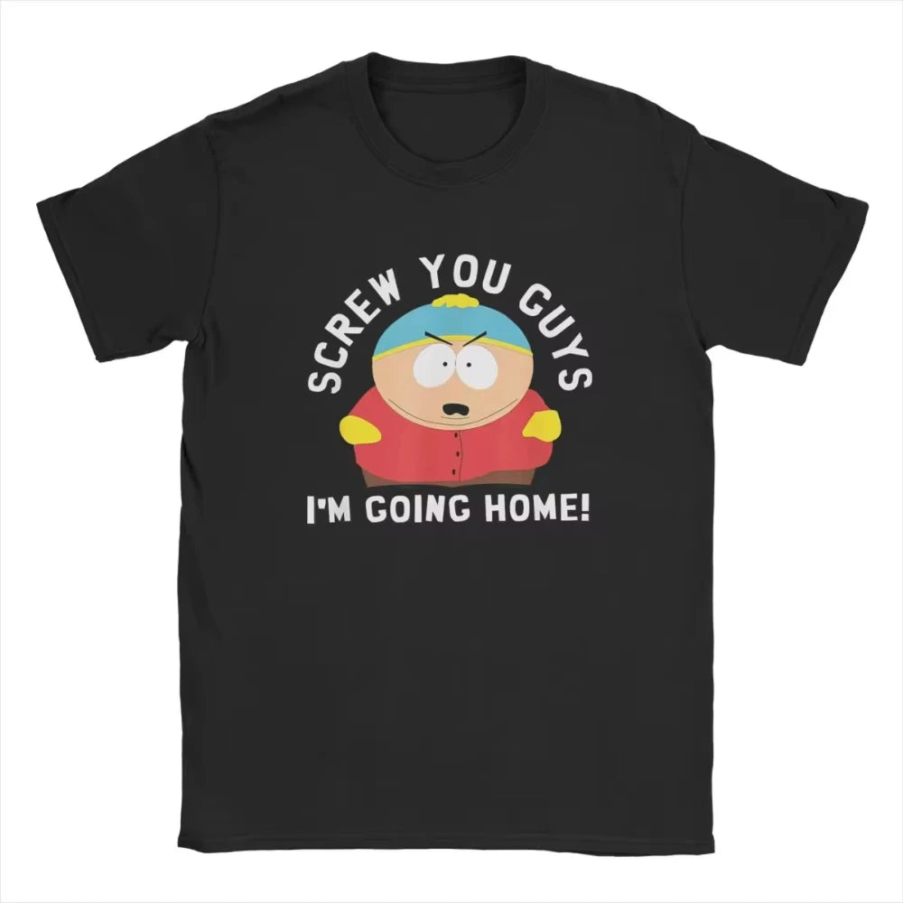 Plus Size New Arrival Mens Clothes Tee Shirt Graphic T-Shirts Men Tshirt for Men Ropa Hombre Crazy South Park Funny Cartoon Cute