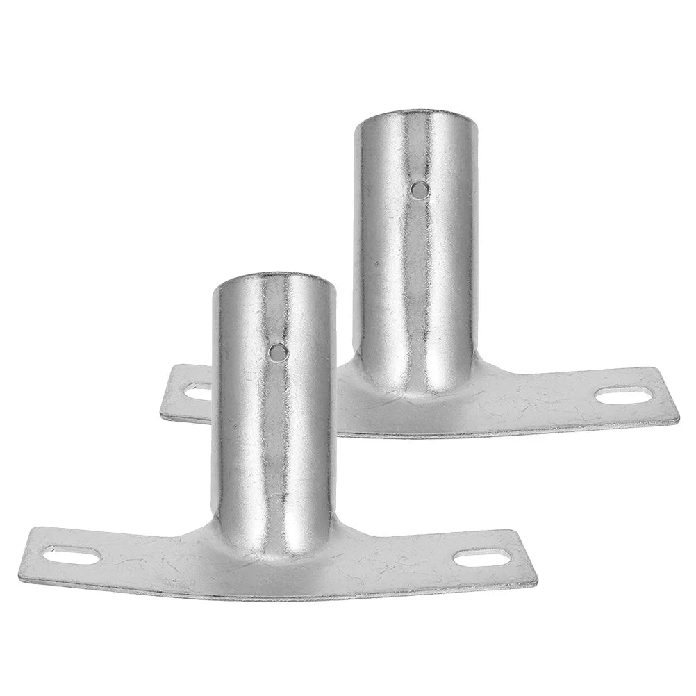 2pcs Broom Handle Bracket Floor Brush Accessories Metal Push Broom Handle Replacement For Extension Poles Telescoping Rod