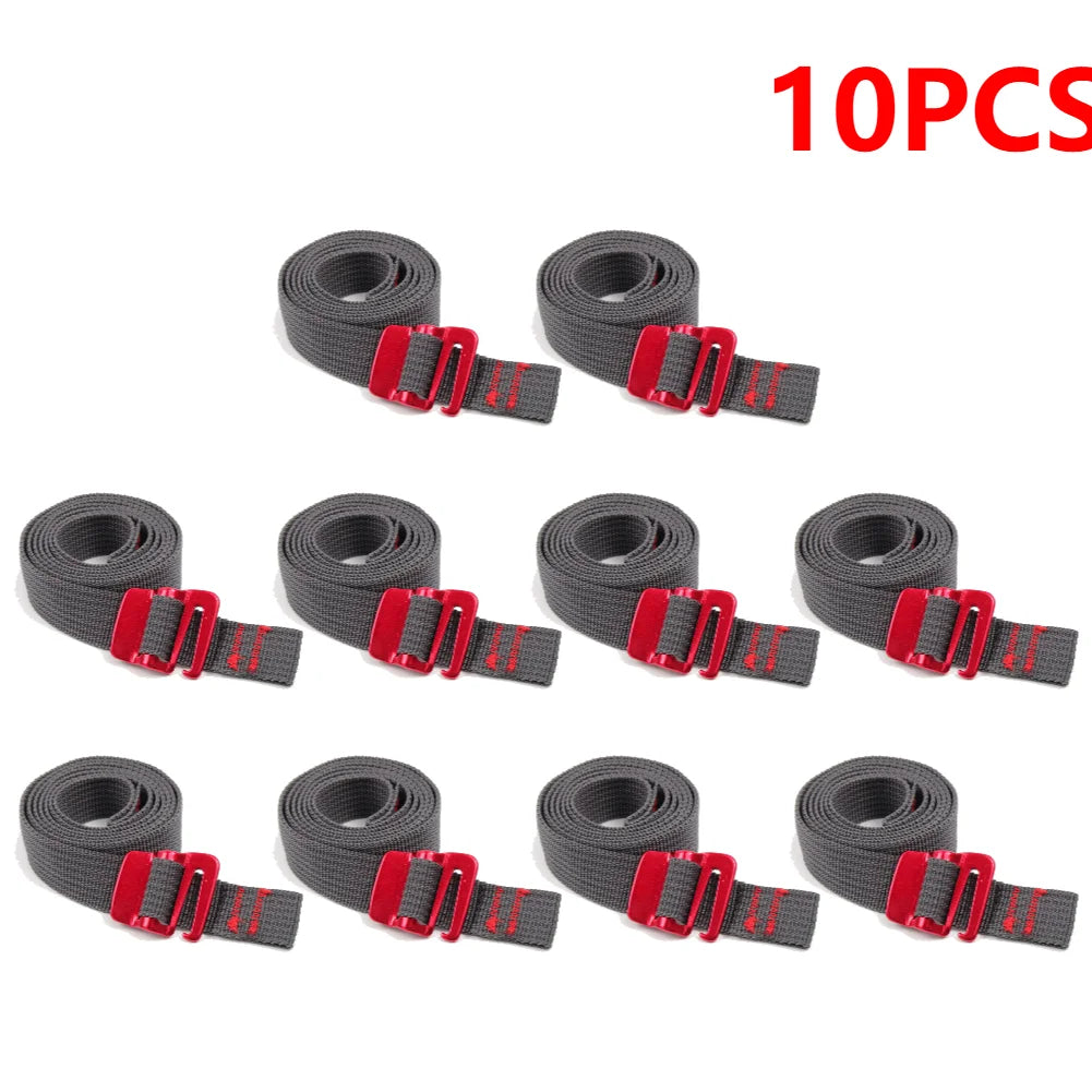 Climbing Buckle Tie-Down Belt Cargo Straps Travel Backpack Nylon Tape Rope with Quick Release Hook Outdoor Hiking Tension Belts