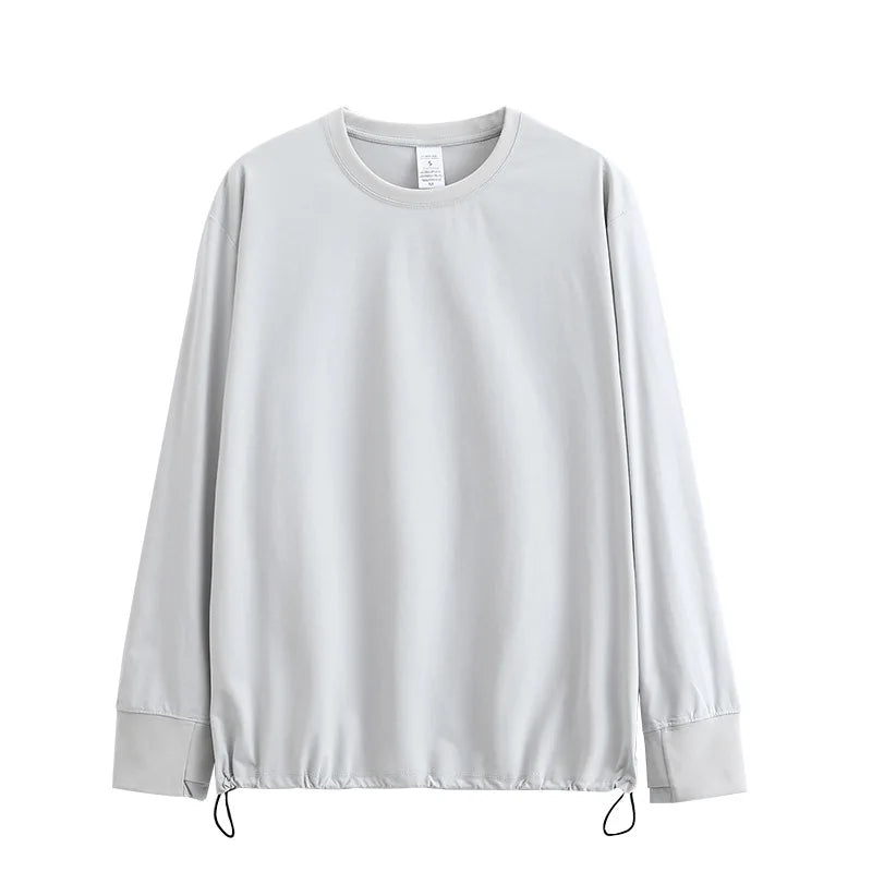 Men's  Long-Sleeve T-Shirt – 7A Antibacterial, UV Protection, Moisture-Wicking & Quick-Dry Base Layer Top with 4-Way Stretch