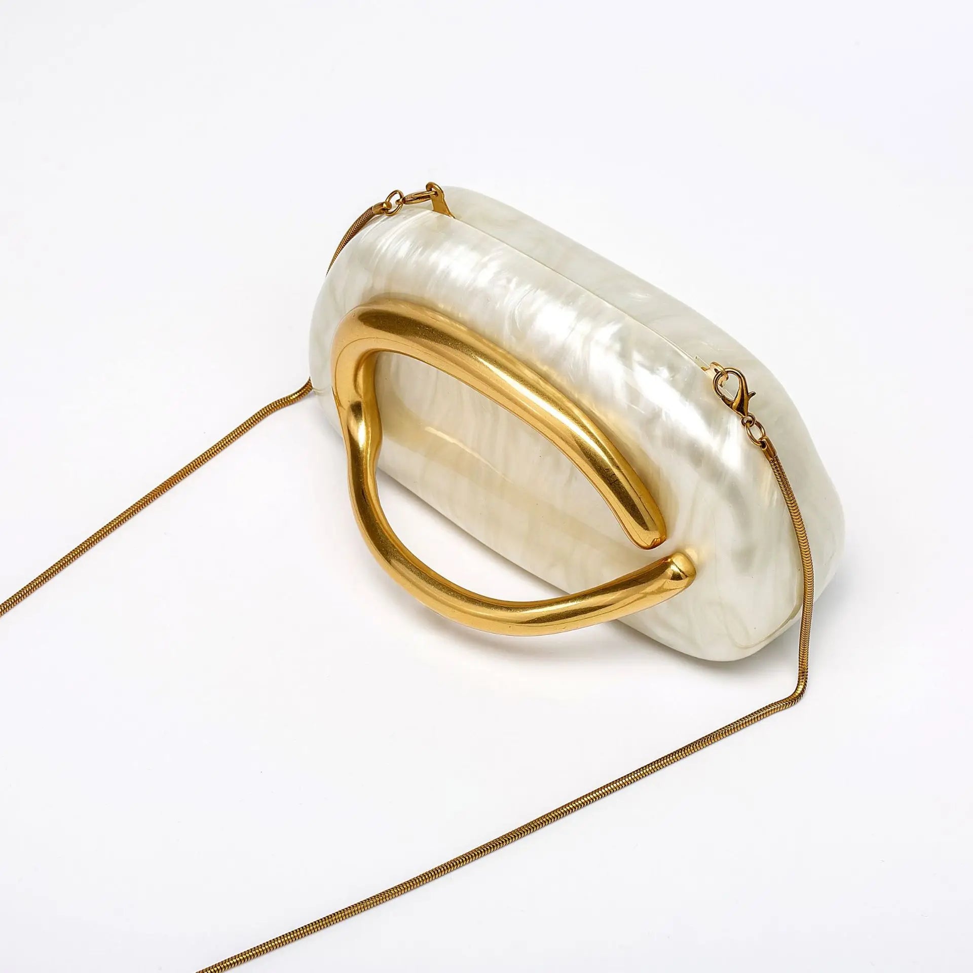 Ladies Shoulder Cross-bag Shaped Shell Acrylic Bag Elegant Lady Fashion Wedding Dinner Clutch Bag Party Purse Bag New Dinner Bag