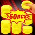 Sponge Buffing Pads for Car Waxing and Polishing – 10/12/20/60Pcs Applicator Pads Set for Auto Cleaning Detailing Pulidora Tools