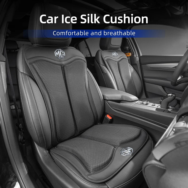 Ice Silk Car Seat Cushion Backrest Seat Protector Cover Accessories For Morris Garages MG 6 3 5 7 TF ZR ZS HS GS GT RX5 Hector