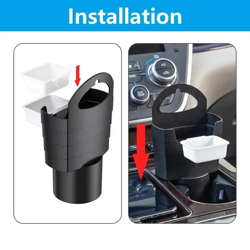 Car French Fry Holder with Tomato Sauce Rack Seasoning Box Car Mobile Phone Holder Storage Rack Car Interior Holder Snack Box