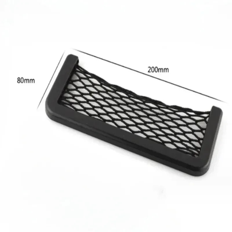 1/4Pcs Auto Seat Side Interior Back Sundries Pocket – Mesh Storage Bag, Phone Net Pocket Holder, Elastic Car Storage Bag