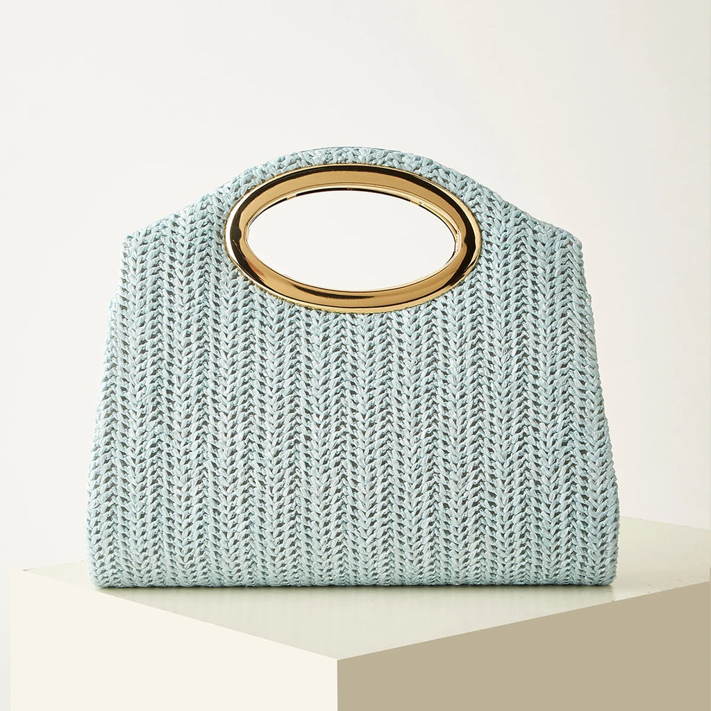 New Fashionable Woven Handbag for Women, Versatile for Holidays, Beach, Business Commuting, Casual, Simple, Beach, and Vacation Essentials
