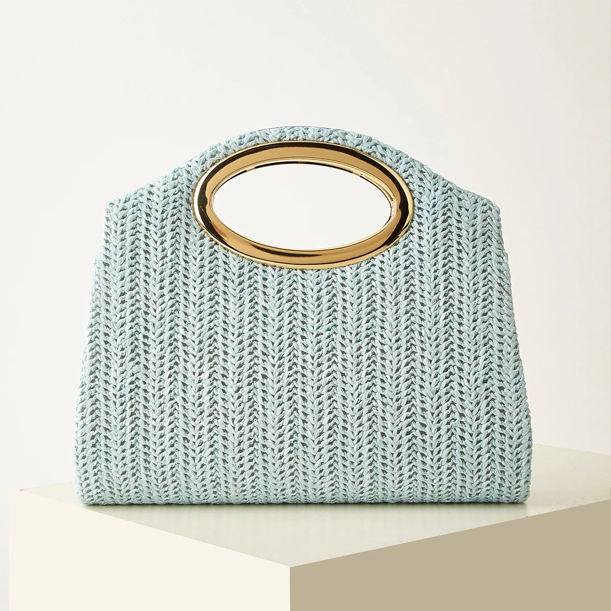 New Fashionable Woven Handbag for Women, Versatile for Holidays, Beach, Business Commuting, Casual, Simple, Beach, and Vacation Essentials