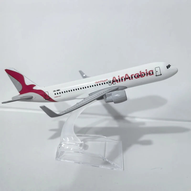 JASON TUTU 16cm Air Arabia Airbus 320 Airplane Model Airplane Diecast Metal 1/400 Scale Planes