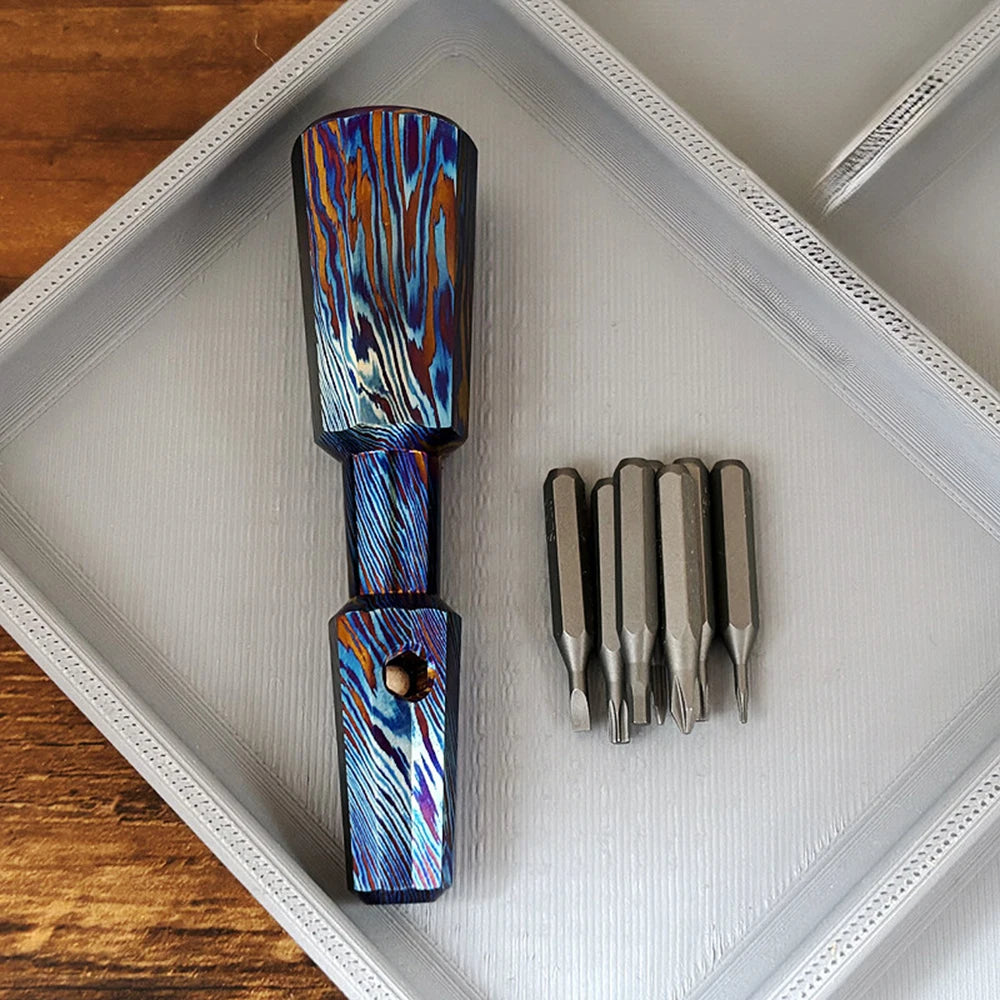 Titanium Alloy Screwdriver Multi Functional Portable Outdoor EDC Tool