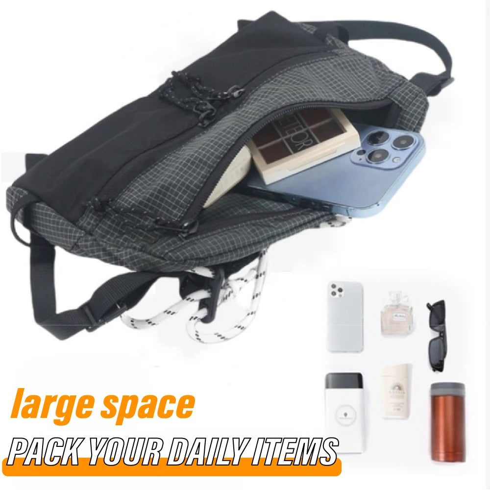 Crossbody Bag Nylon Waterproof Lightweight Small Shoulder Bag Outdoor Camping Hiking Camping Sports Shoulder Bag