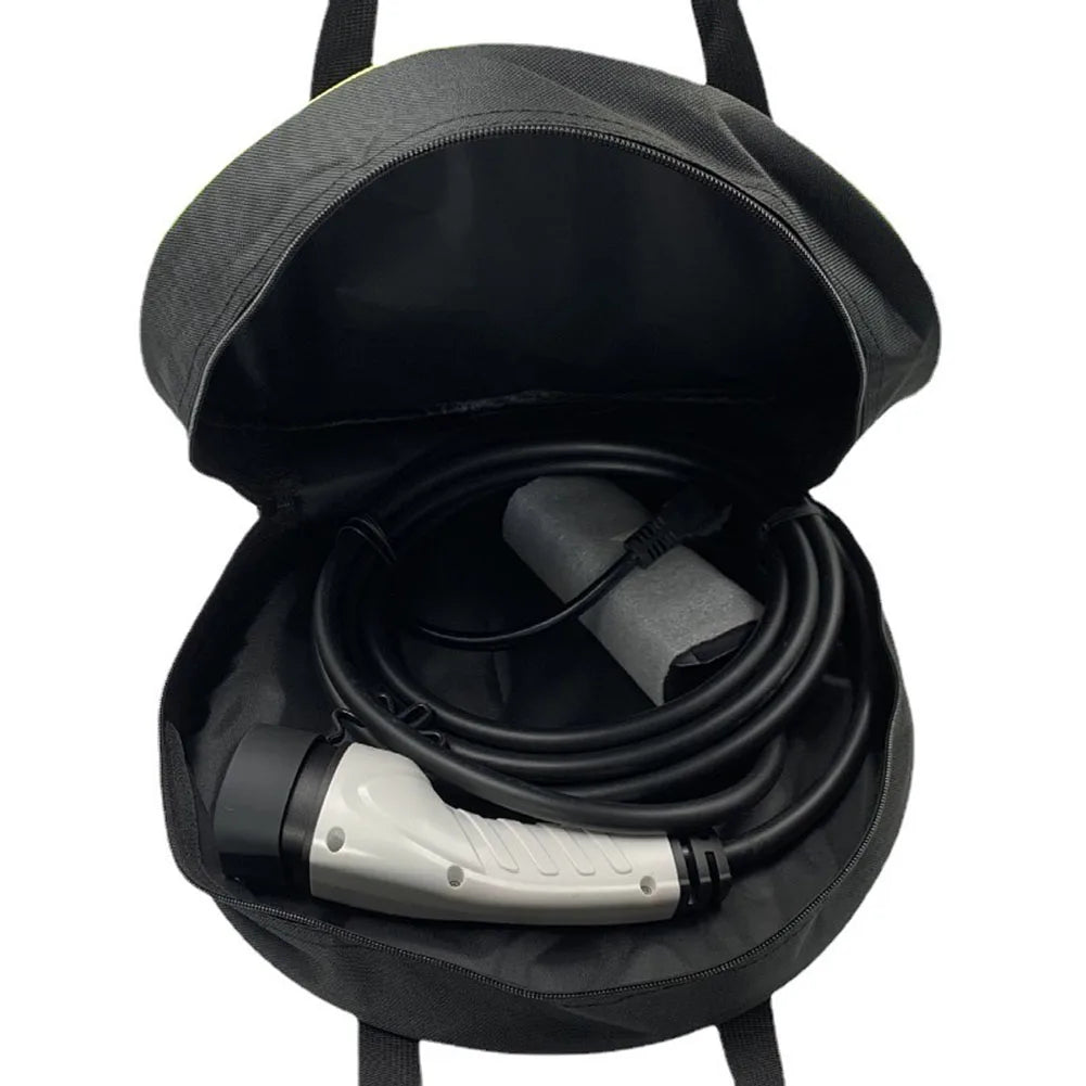 EV Charging Cable Bag Oxford Cloth Circular Tool Bag Electric Car Charging Cable Storage Bag For Car For Caravan Campervan