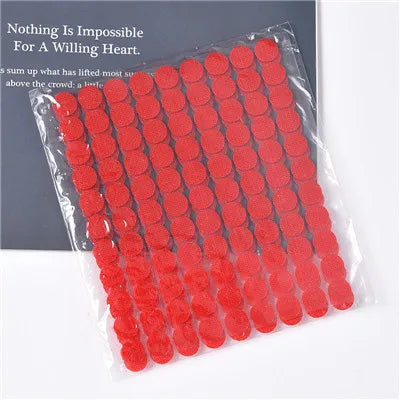 10-30mm Self Adhesive Sticky Dots Strong Glue Magic Sticker Disc Transparent White Round Belcro Adhesivo Hook and Loop Tape