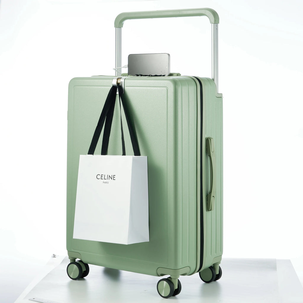 KLQDZMS 20"22"24"26"28 Inch Zipper Suitcase PC Boarding Box Multifunctional Trolley Case Large-capacity Password Luggage Bag