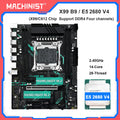 MACHINIST X99 B9 Motherboard Kit Intel Xeon E5 2680 V4 CPU LGA 2011-3 Support DDR4 4-channel RAM C612 Chip NVME/SATA M.2 USB3.0