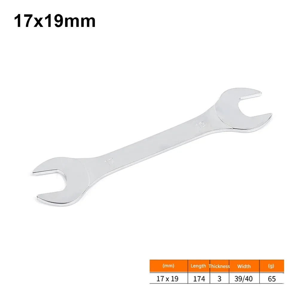 New 1Pcs 3mm Ultra-thin Thin Open End Wrench Hi-Spec Steel Flat Wrench Tool 6-32mm Multi-Function Double-end Fixed Spanner