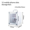Portable Suitcase Mobile Phone Custody Safe Deposit Box Wall Mounted Smartphone Storage Aluminum Alloy Cabinet Locker with Lock
