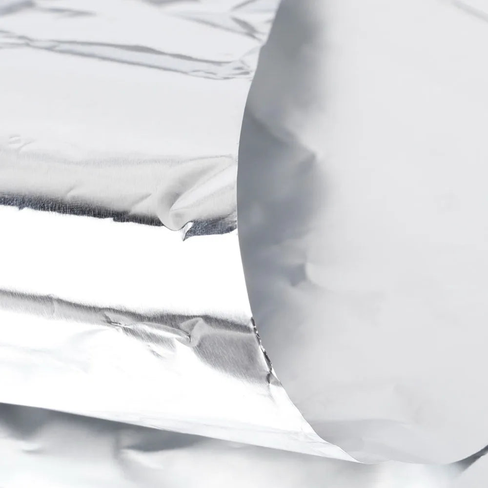 100PACK Food Grade Aluminum Foil Sheets Thick Silver Tin Foil Paper Flexible Fold Single-Use Air Fryer Foil BBQ Grilling