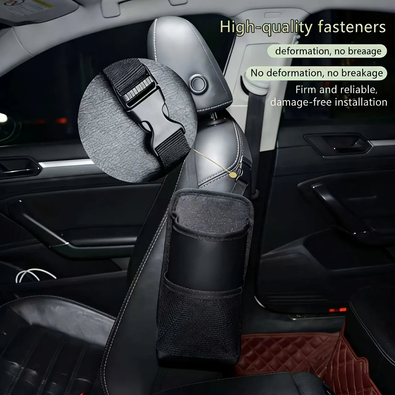 Front Seat Edge-Mounted Car Cup Holder