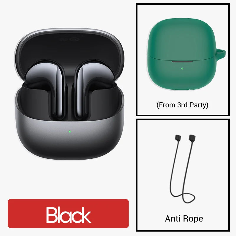 Global Version Xiaomi Buds 5 TWS Earphone Bluetooth 5.4 AI Active Noise Cancelling HiFi Earbuds Recording Voice Lossless Audio