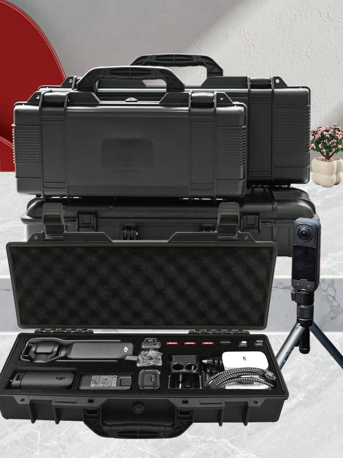 Hunting Protective Safety Storage Box Waterproof Shockproof Hard Tool Case Durable Organizer for Rifle Air Gun Aiming Accessory