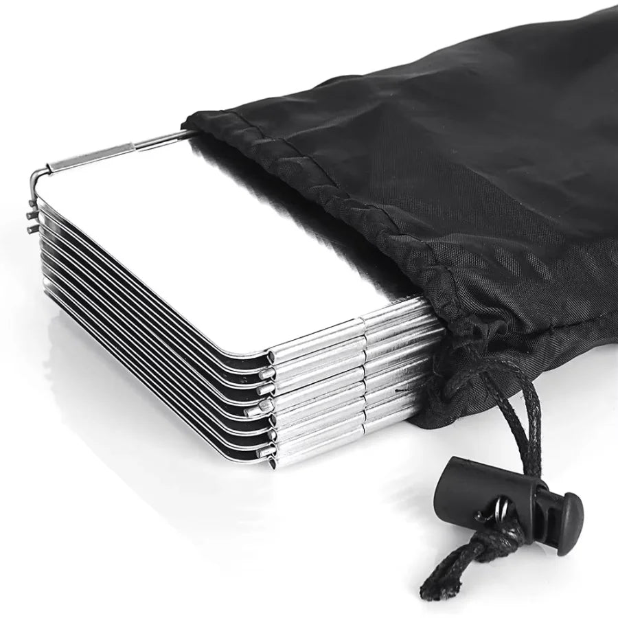 Lightweight Folding Camping Stove Windshield 9/10/8 Plates Gas Cooker Wind Screen for Outdoor Picnic Portable Wind Shield