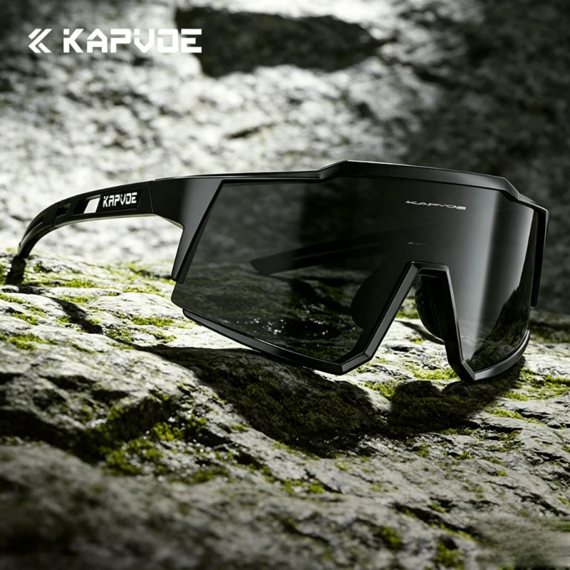 KAPVOE New Mountaineering Sunglasses Cycling Glasses Outdoor Sports Hiking Eyewear Glasses Men Women MTB Bicycle UV400 Windproof