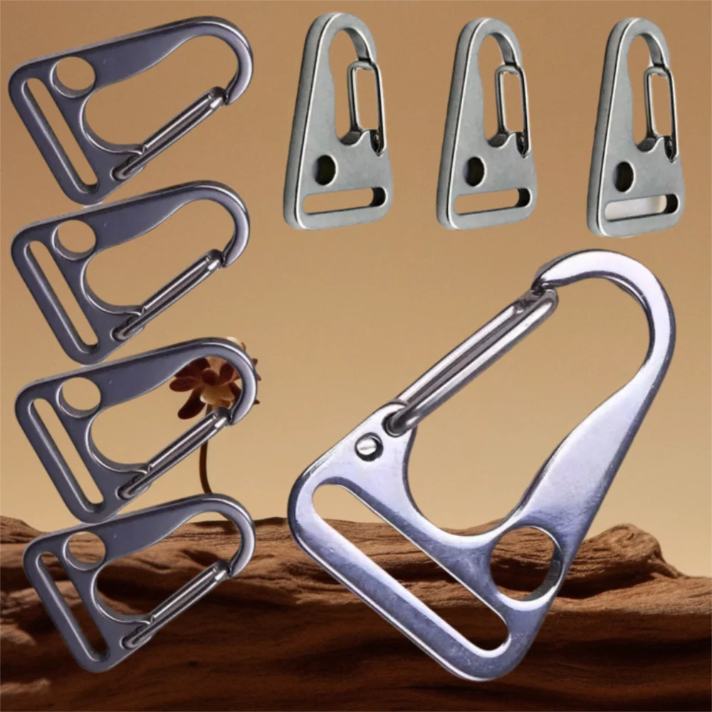 Eagle Mouth Replacement Hook Belt Carabiner Strap Buckle Outdoor Hanging Carabiner Clips Climbing Stainless Steel Tool