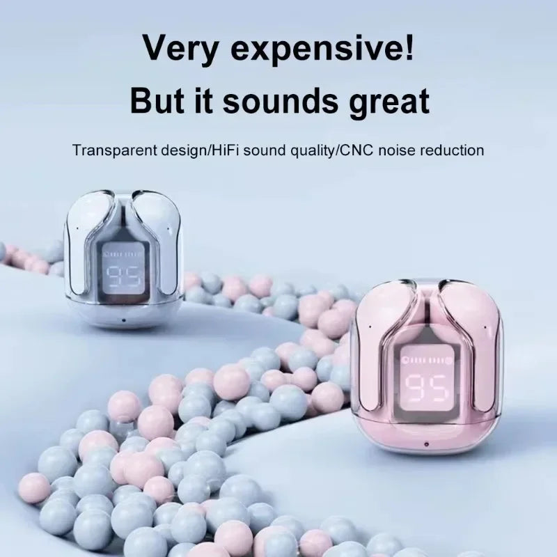 Original T2 TWS Transparent Wireless Bluetooth Headset HIFI Sound Wireless Earphones Quality Bluetooth 5.3 For Xiaomi headphones