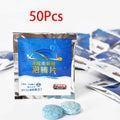 50Pc Car Windshield Glass Concentrated Washer Tablets Effervescent Washer Fluid Wiper Glass Solid Cleaning Tablet  Car Universal