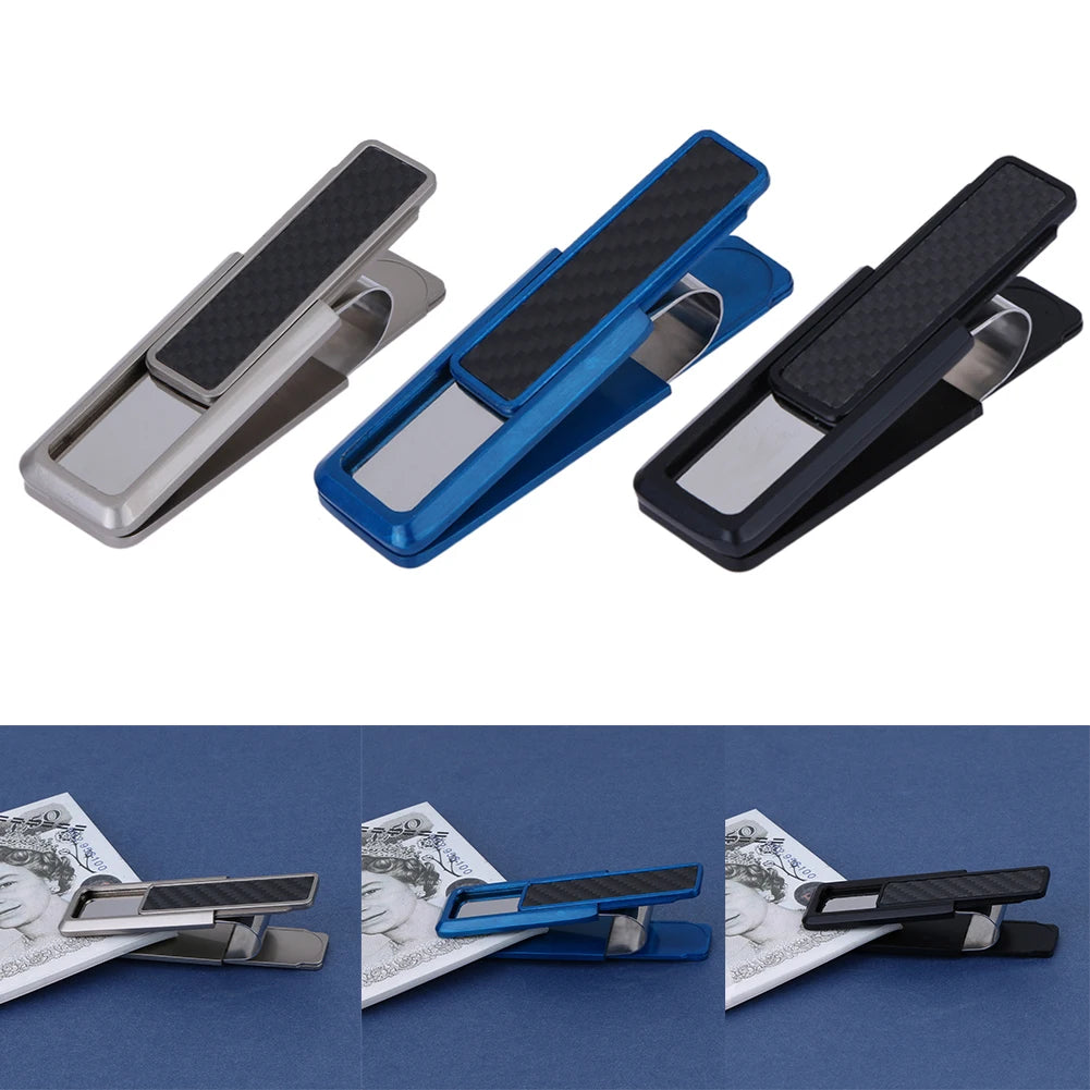Metal Money Clip Minimalist Wallet Clip Lightweight Small Money Clip Multi-Function Front Pocket Wallet Clip for Men Gift