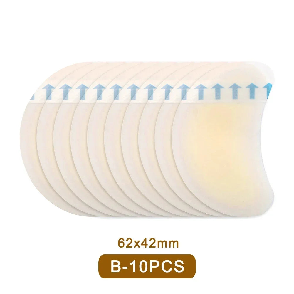 20/10pcs Hydrocolloid Foot Patch Heel Stickers Band-Aid Anti-Wear Adhesive Pain Bandage Emergency Kits Outdoor Camping First Aid
