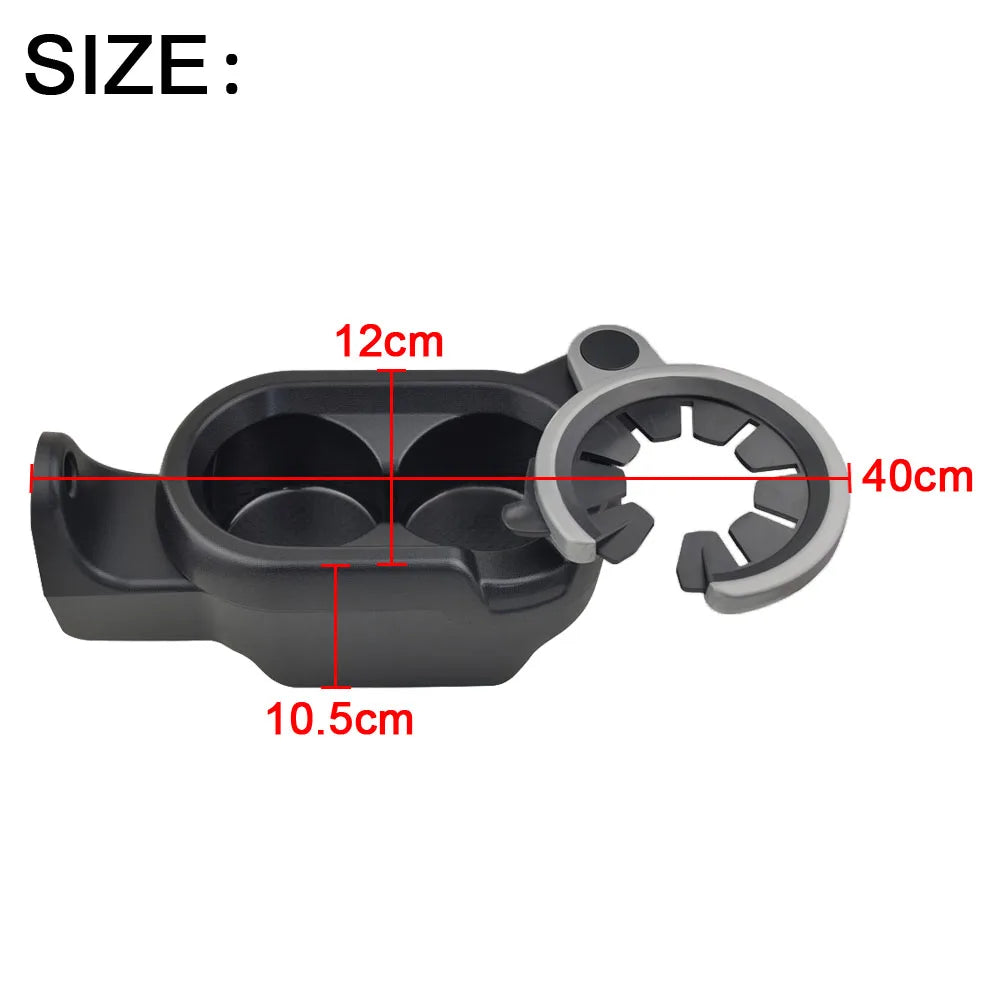 Upgraded Car Drinks Holder Cup Mount Center Console Double Cup Holder for Mercedes-Benz Smart Fortwo 451 2007-2014 A4518100370