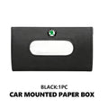 For Skoda Car Sun Visor Tissue Box Hanging Napkin Storage Bag Fabia Kamiq Superb Scala Enyaq-iV MK3 VisionS Yeti