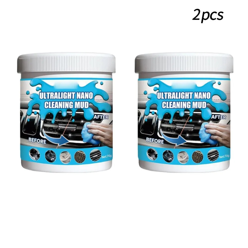 Car Cleaning Gel 70g Super Magic Cleaner Gel Multiuse Reusable Office  Auto Air Vent Dust Interior Wash Mud Dirt Remover Tools