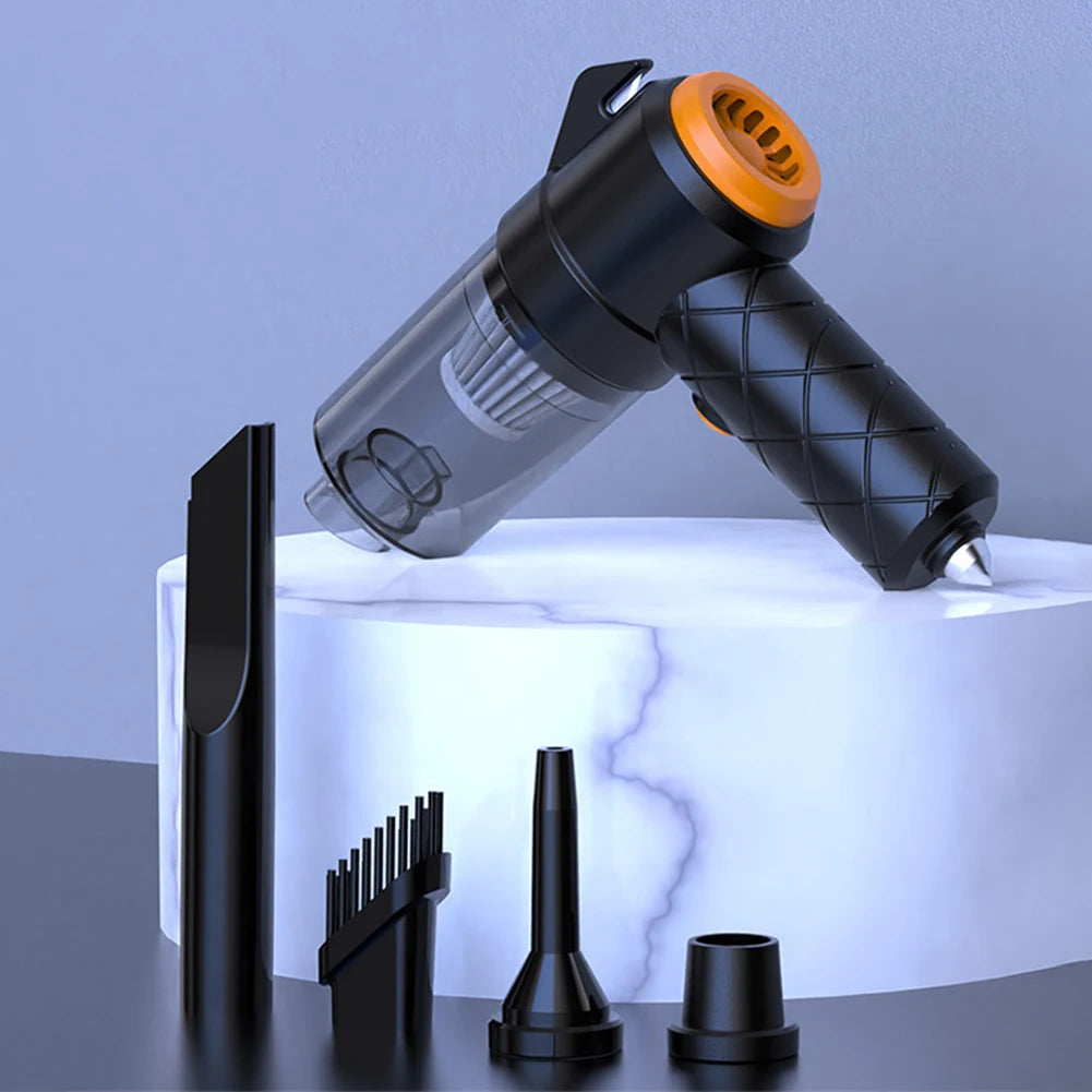 6 In 1 Car Vacuum Cleaner Type-C Rechargeable Blowing Suction Car Cleaner Electric Powerful Cleaner for Car Home Office Cleaning