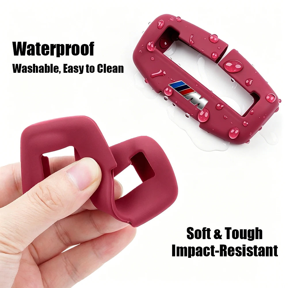 Car Seat Belt Buckle Silicone Protective Cover / Anti-Scratch Sleeve Stickers For BMW G80 G06 G07 G42 G14 G15 G16 F82 F20 F21 F8