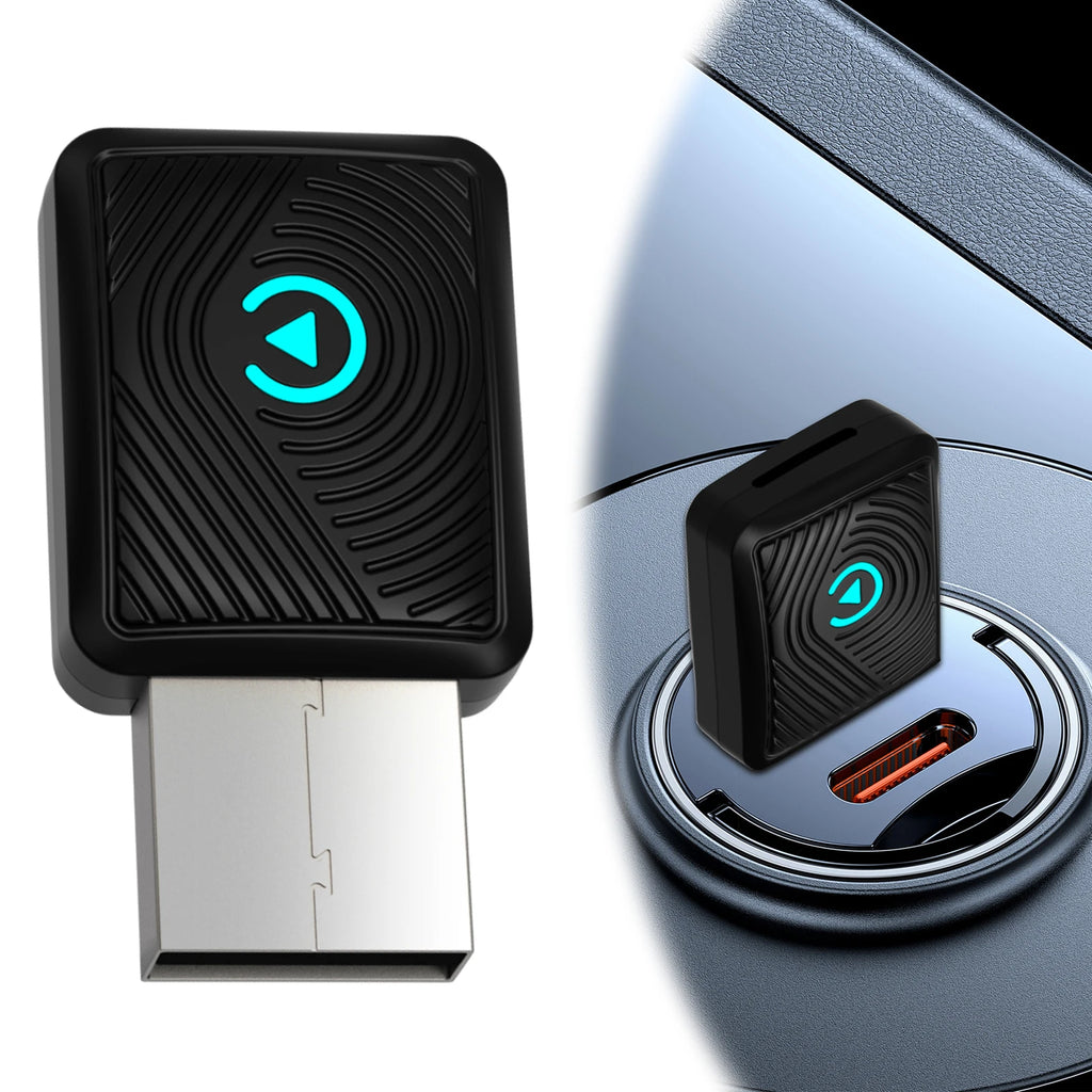 BT5.3 Mini CarPlay Wireless Adapter for Apple iPhone, Converts Wired to Wireless CarPlay Adapter, CarPlay Dongle Stick for Apple