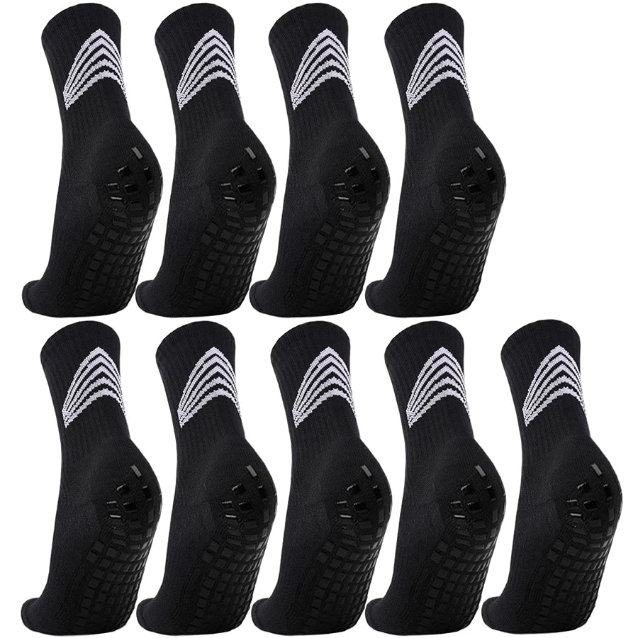 3/6/9 Pairs Mens Womens Anti Slip Grip Running Hiking Non Slip Grip Socks Towel Bottom Breathable Shockproof Sports