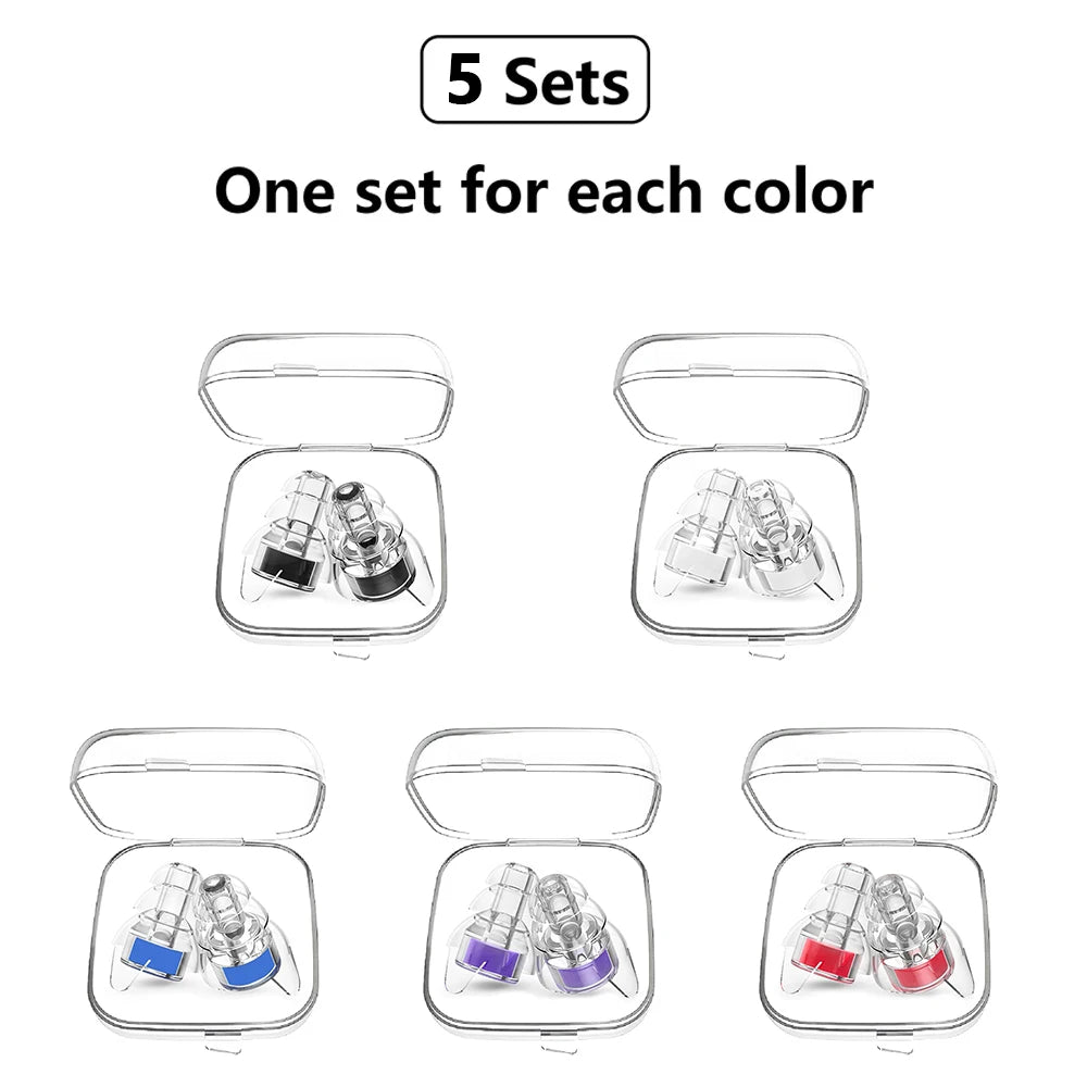 High Fidelity Concert Earplugs for Concerts Musicians，Earplugs for Noise Reduction，Ear Protection for Music Festivals