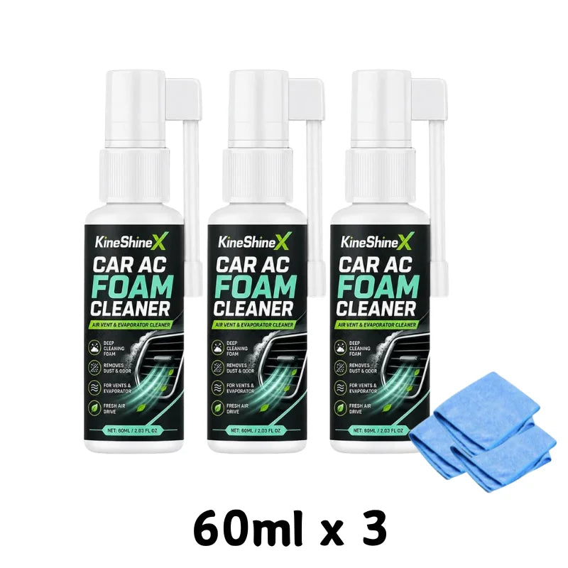 Car AC Foam Cleaner Long Nozzle Air Vent Evaporator Deep Clean Spray Remove Dust Odor Air Conditioner Deodorant
