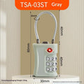 2026NEW Travel Gift TSA Customs Lock 3 Digit Changeable Password Zinc Alloy Portable Security Lock For Suitcase Backpack Luggage